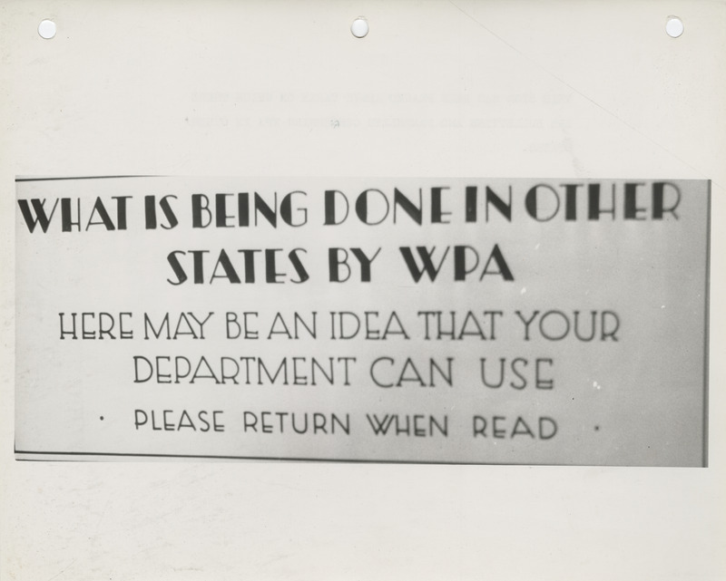 Photograph of the label concerning WPA in other states