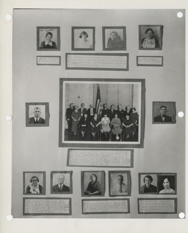 Photograph of the exhibit of WPA nursery schools and adult education classes at the annual convention of the Iowa State Teachers' Association