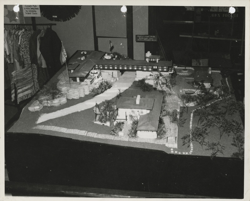 Photograph of the exhibit of the Eagle Point Park model