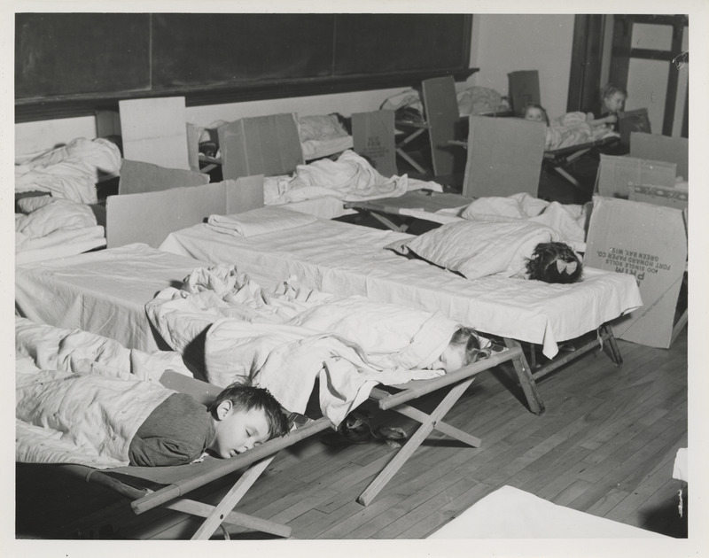 Photograph of nap time at McKinley School in Mason City