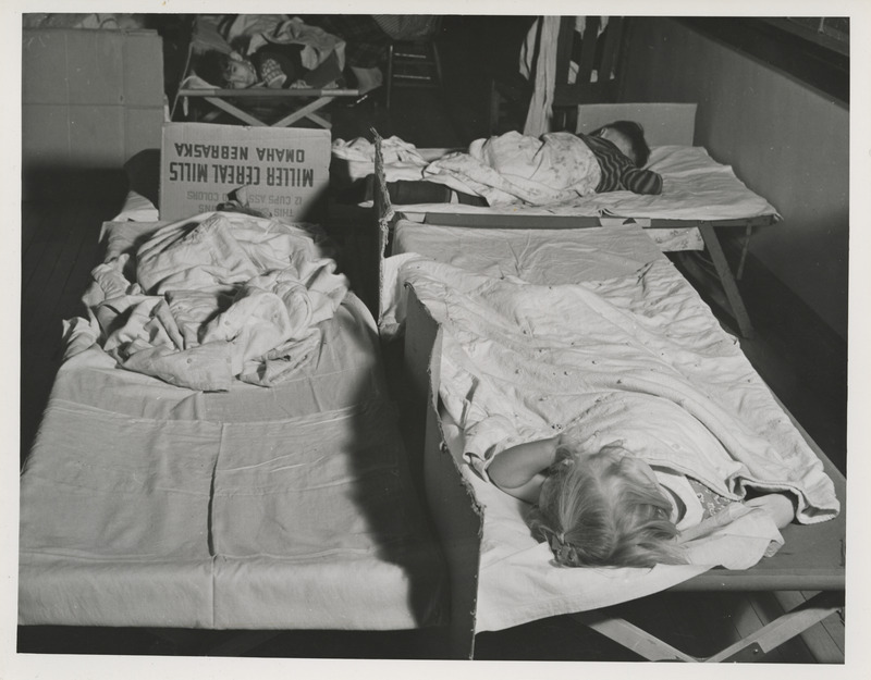 Photograph of nap time at McKinley School in Mason City