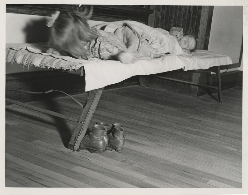 Photograph of nap time at McKinley School in Mason City