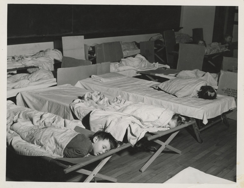 Photograph of nap time at McKinley School in Mason City