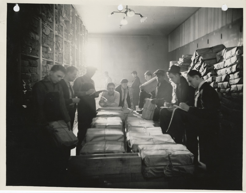 Photograph of the National Youth Administration at the State Historical Building in Des Moines