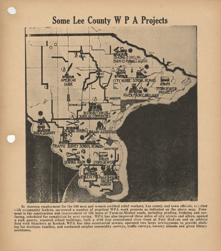 Some Lee County WPA projects