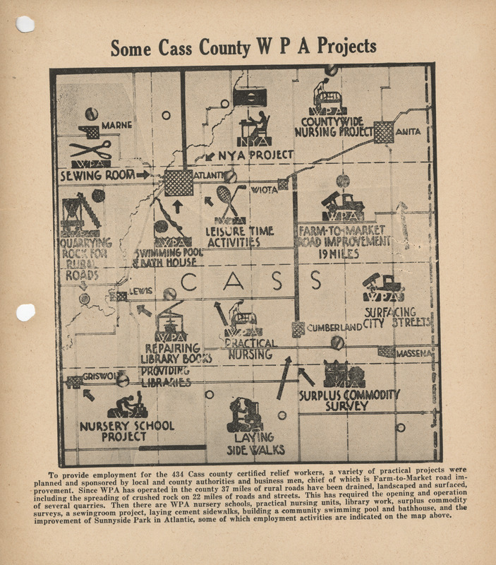 Some Cass County WPA projects