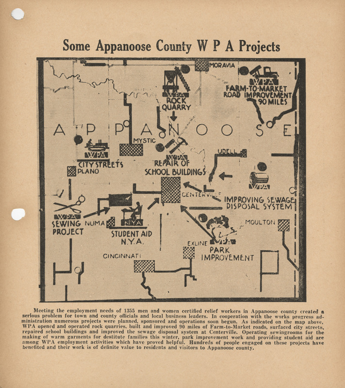 Some Appanoose County WPA projects