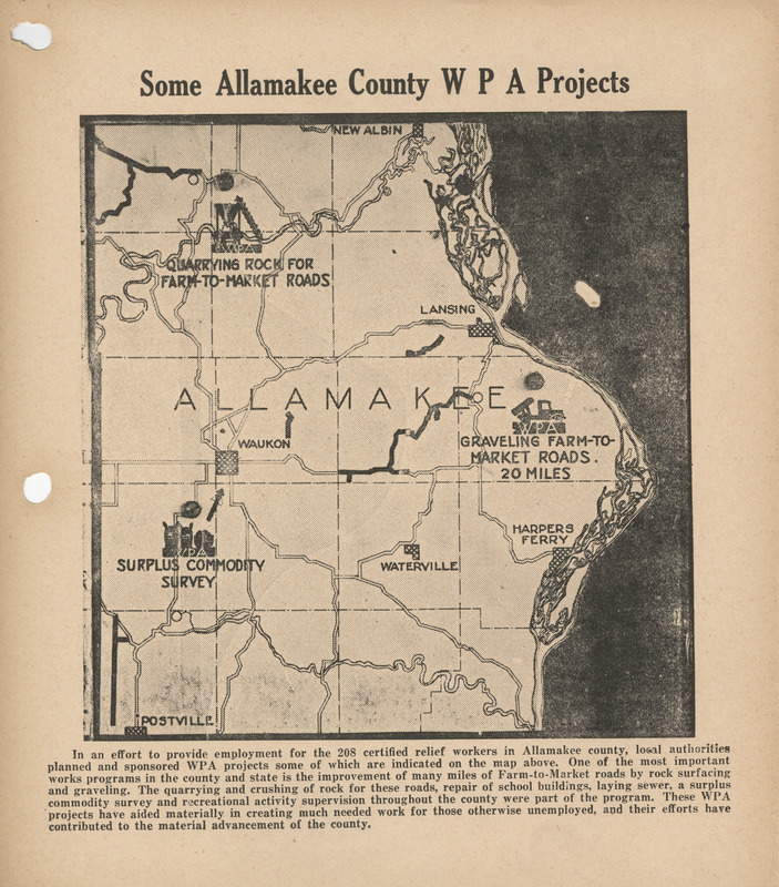 Some Allamakee County WPA projects