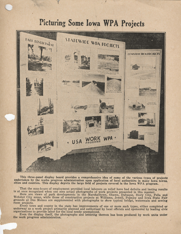 Picturing some Iowa WPA projects