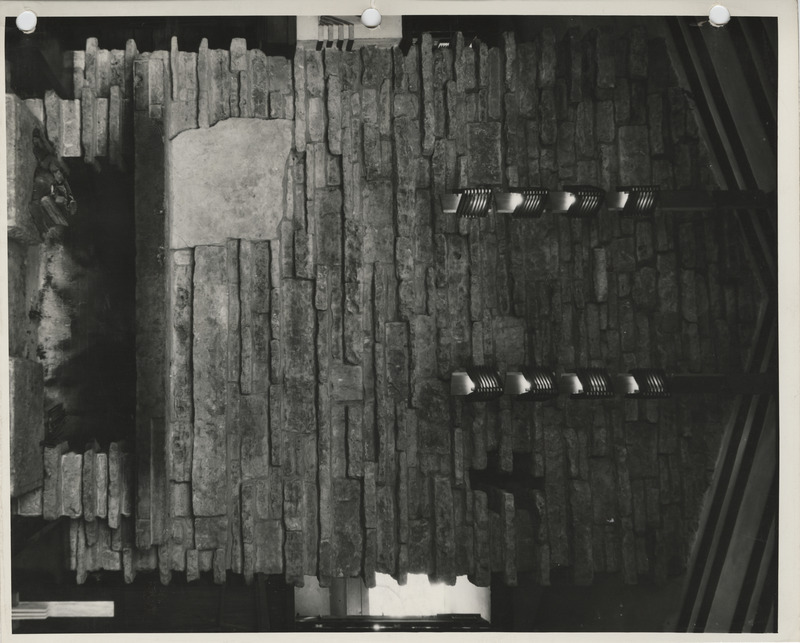 Photograph of the interior of a shelter house at Eagle Point Park in Dubuque