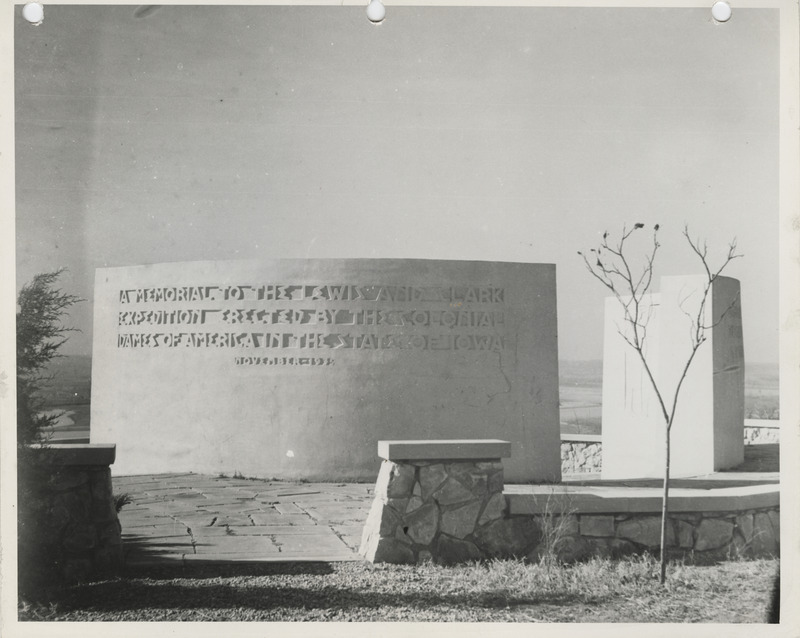Photograph of the Lewis and Clark Memorial at Rainbow Point in Council Bluffs