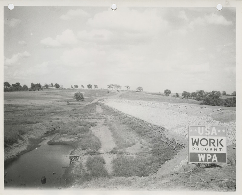Photograph of the dam at Bedford State Park in Taylor County