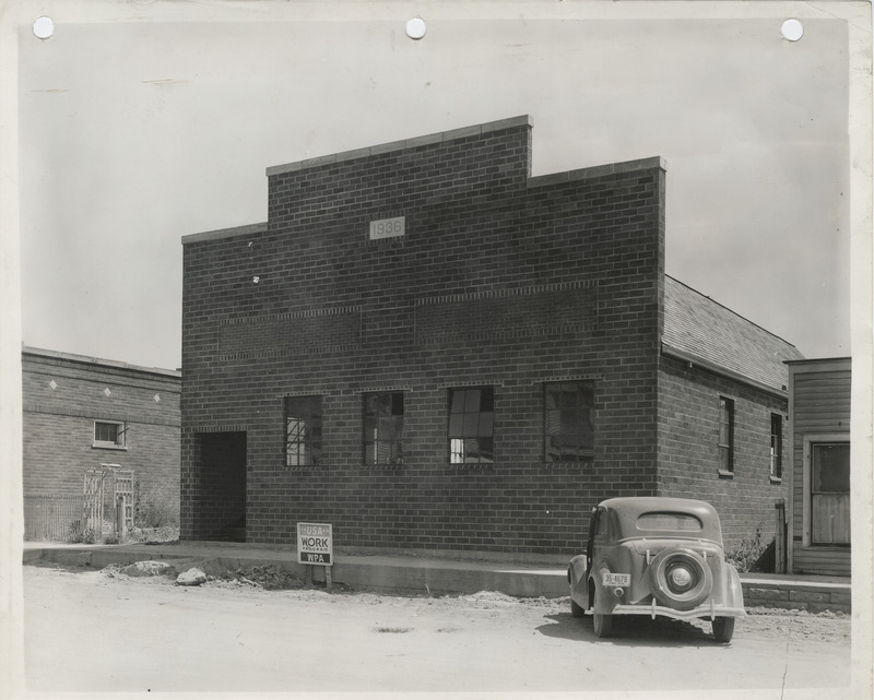 Photograph of the Community House in Popejoy