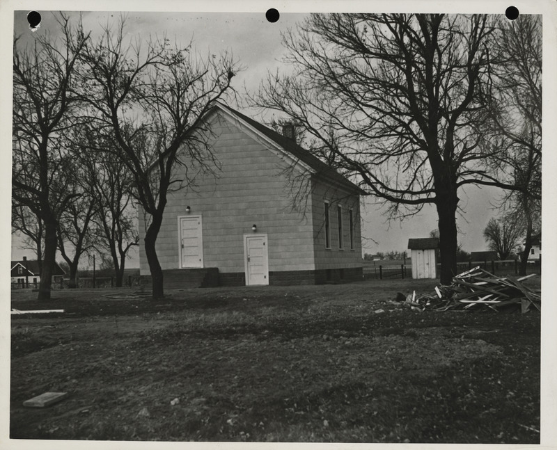 Photograph of a school building in Stockton