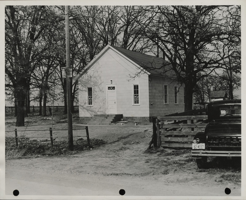 Photograph of a school building in Stockton