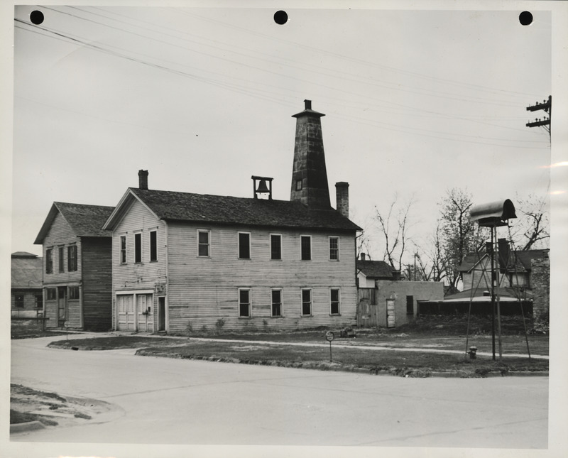 Photograph of the city hall building site in Wilton