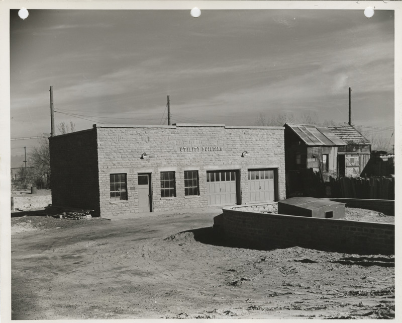 Photograph of a utility building in Carter Lake