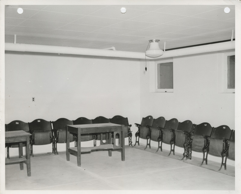 Photograph of the Legion Room at the town hall in Sac City