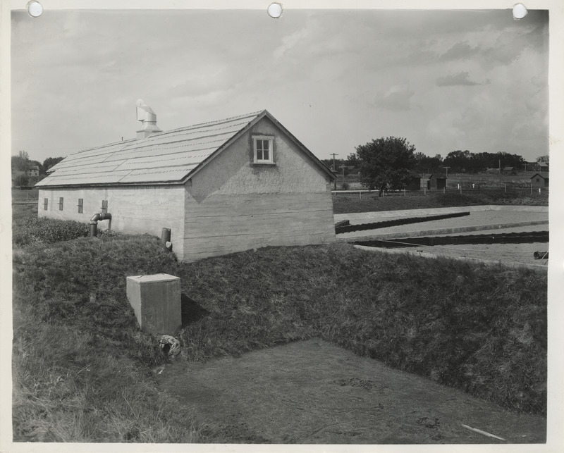 Photograph of a sewage disposal plant in Ute