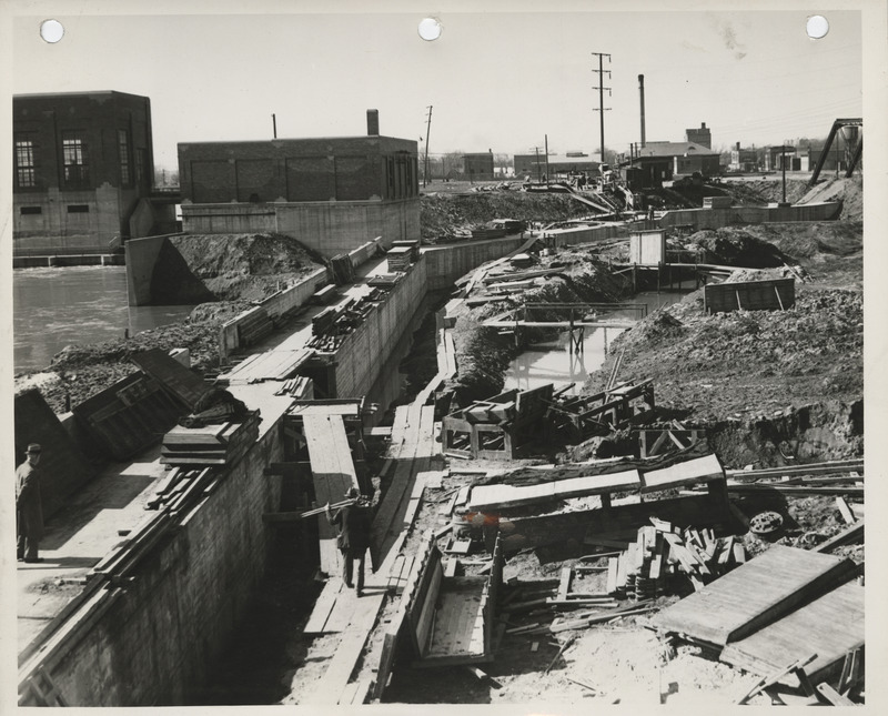 Photograph of sewer construction in Ottumwa