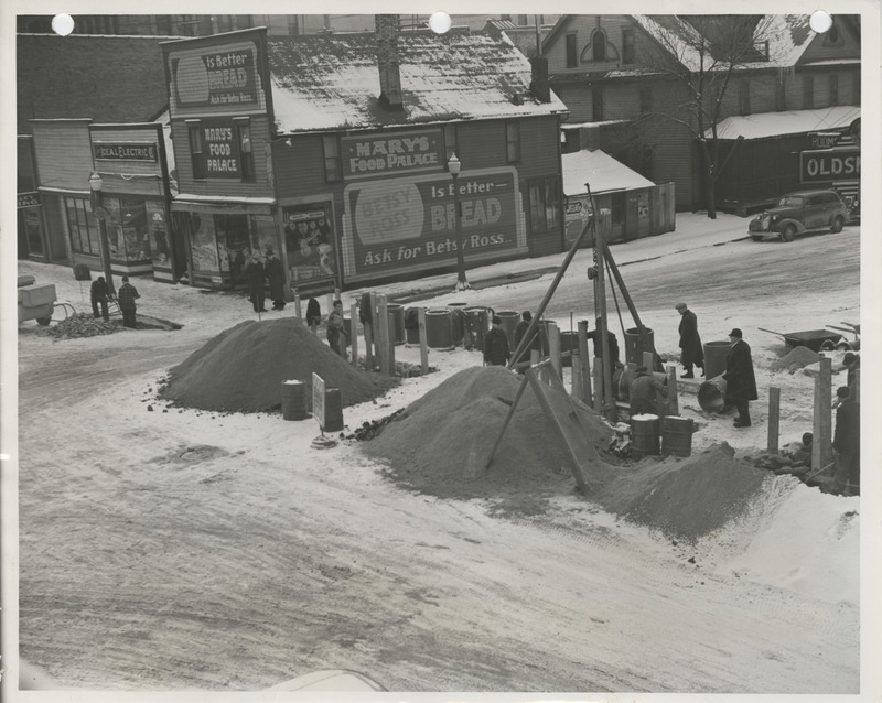 Photograph of storm sewer construction in Fort Dodge