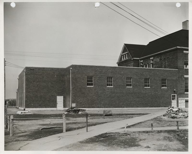 Photograph of a school gymnasium in Moulton