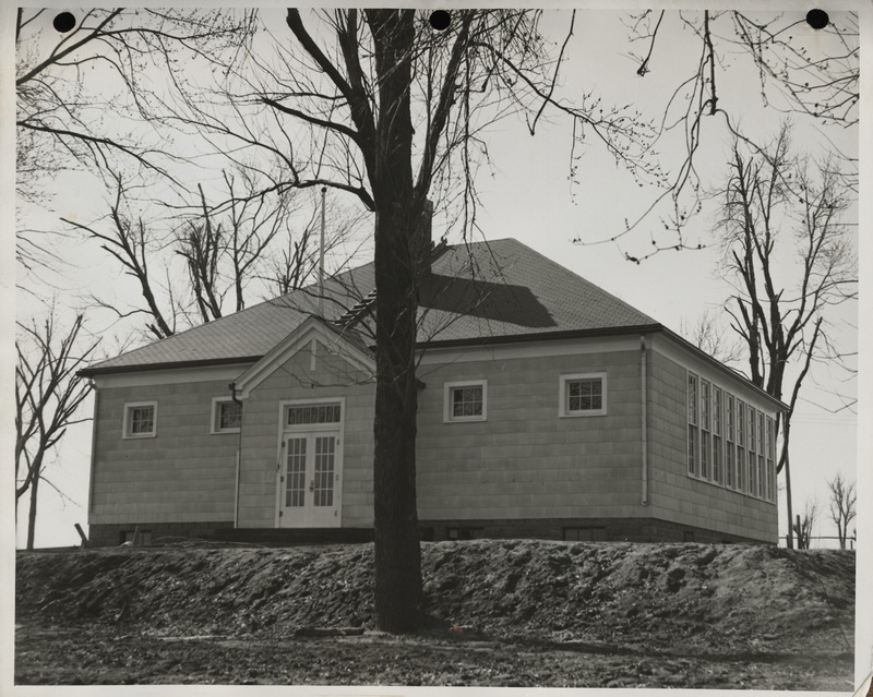 Photograph of a school building in Stockton