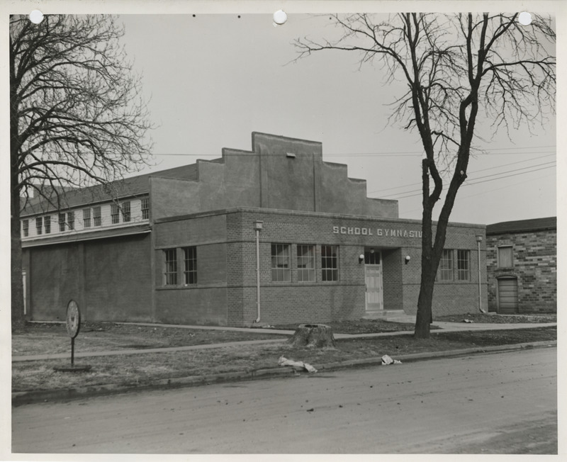 Photograph of a school gymnasium addition in Lenox