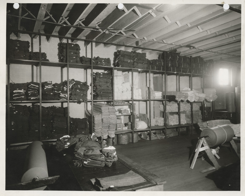 Photograph of the stock room in Davenport