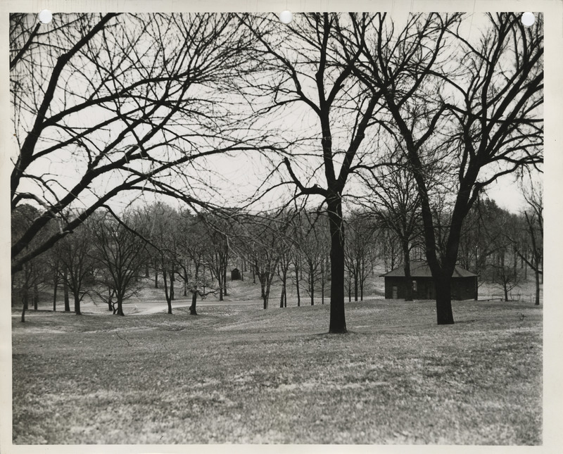 Photograph of the site of the new municipal swimming pool in Keokuk