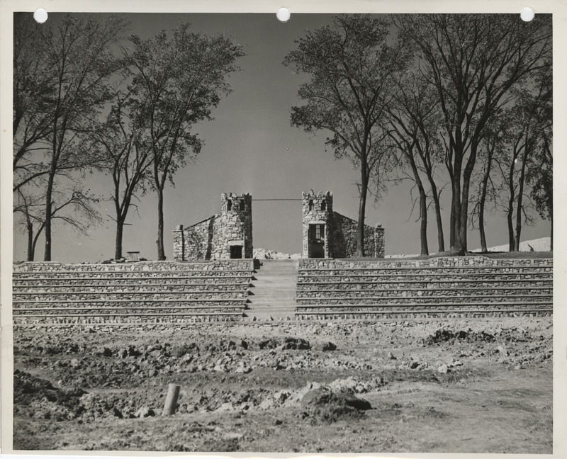 Photograph of the entrance gate of the athletic field for public school in Knoxville