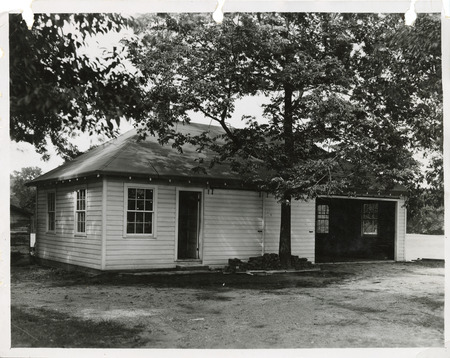 Photograph of a tool shed in Washington Park