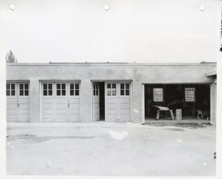 Photograph of a garage in Sunnycrest Sanitarium
