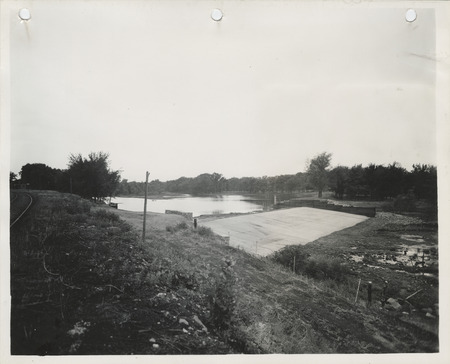 Photograph of a dam across Buffalo Creek in Coggon