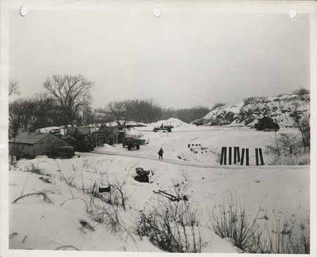 Photograph of people working at a quarry in Henry County