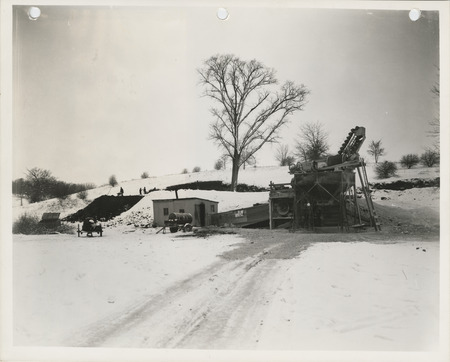 Photograph of people working at North Quarry in Keokuk County