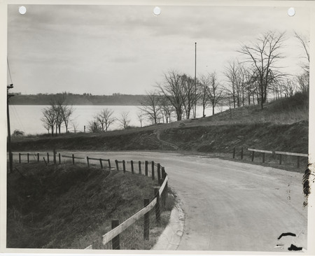 Photograph of the site of Iowa's first schoolhouse