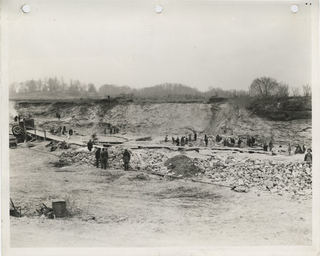 Photograph of people working at a quarry in Bettendorf