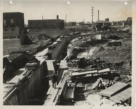Photograph of sewer construction in Ottumwa
