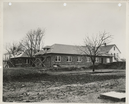 Photograph of buildings at a county farm in Appanoose County