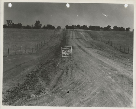 Photograph of a widened and graded farm to market road in Appanoose County