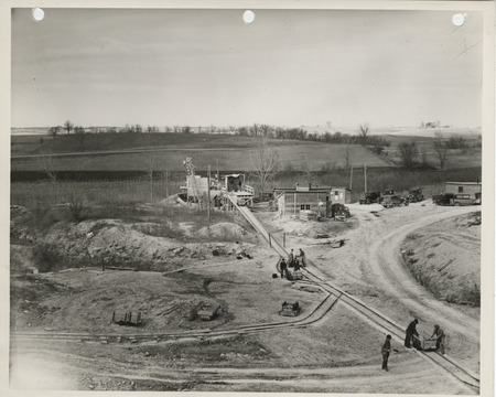 Photograph of people working at a quarry in Decatur County
