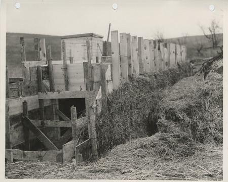 Photograph of culvert construction for a farm to market road in Ringgold County
