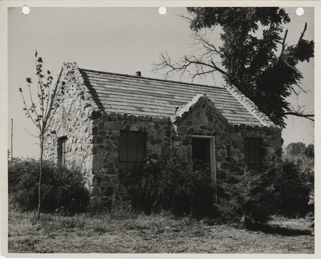 Photograph of the chapel in the Carroll County Cemetery