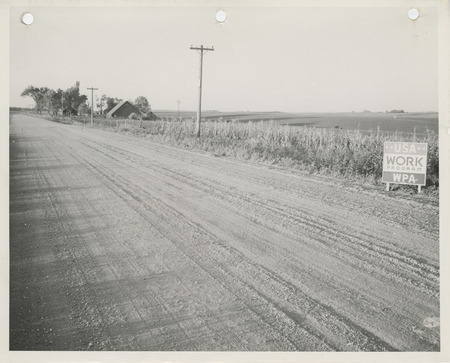 Photograph of farm-to-market road in Carroll