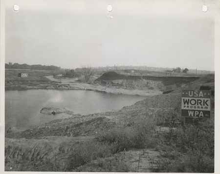Photograph of gravel pit in Denison
