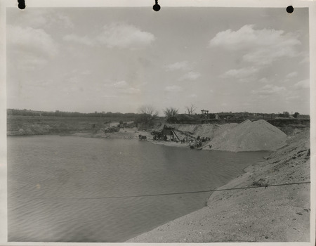 Photograph of gravel pit in Denison