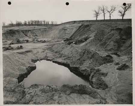 Photograph of sand and gravel pit in Soldier