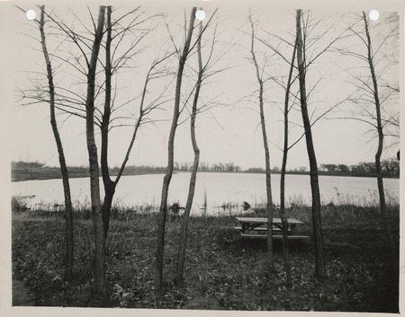Photograph of the Blue Lake near the Lewis and Clark State Park entrance
