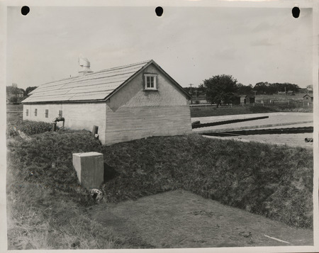 Photograph of sewage disposal plant in Ute